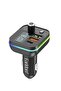 FM Transmitter ET-M87 – Bluetooth, USB, Type-C, PD, 3.1A Car Charger & Wireless Audio Streaming (Black)