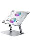 Laptop Stand V4.0 with Dual Cooling Fans – 180° Double Axis Adjustable Aluminum Riser for 11" to 17.3" Laptops