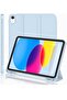 Trifold Stand Smart Case for New iPad 10.9 Inch (10th Gen 2022) with Pencil Holder - Soft TPU Back
