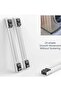 2 Pieces Adjustable Washing Machine Pedestals Frame ， Drum Washing Machine Refrigerator Mobile Base - 3
