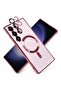 Magnetic Clear Case for Samsung Galaxy S23 Ultra with Camera Lens Protector Magsafe Compatible