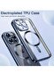 Electroplated Case for iPhone 15 Pro Max 6.7-Inch, Camera Protection, MagSafe, Shockproof TPU (Blue) - 2