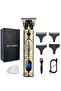 Professional Mens Hair Clippers Zero Gapped Cordless Trimmer Professional Haircut & Grooming Kit for Men Rechargeable LED Display