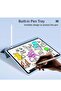 Case for iPad Air 4 10.9, Silicone Pen Tray, Ultra Slim Magnetic Trifold Stand - 2
