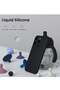 Black Liquid Silicone Case for iPhone 16 Pro Max 6.9" - Shockproof & Scratch-Resistant - 3