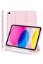 Case for iPad 10th Generation 10.9 Inch (2022 Model), Slim Stand Hard Back Shell Cover with Auto Wake/Sleep Function, Pink Color