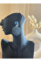 Retro Style Blue Resin Earrings - 3