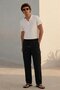 Men's 3-Piece Cargo Linen Trousers with Elastic Waist - 6