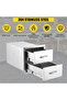 Stainless Steel Outdoor Kitchen Drawers – Triple Access BBQ Storage Cabinet with Smooth Slide and Ventilated Rainproof Design – Durable, Weather-Resistant, Flush Mount – 14x23x21 Inch - 2
