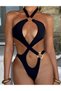 Swimsuit, Black - 2