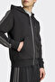 Jm1695 Holiday 3-Stripes Full-Zip Hoodie Black Men's Jacket - 5