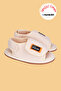 Mambala Beige First Step, Children's Non-Slip Barefoot Sole Easy-To-Wear Velcro Sandals