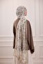 Lalin Patterned Soft Shawl Mink - 7