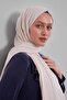شال تينسل كريمي سادة اللون - 3