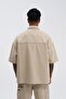 Men's Gabardine Shirt Light Beige - 3