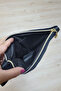 Pack of 2 Bags Leather Detailed Portfolio Handbag Suede Bag with Wrist Strap - 4