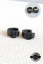 Hole Figure Model Men Women Unisex 316L Steel Hoop Earrings 2 Pieces