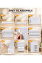 6-Tier Plastic Shoe Organizer Cabinet with Doors | Large Capacity Adjustable Waterproof & Dustproof Shoe Storage Rack | Free-Standing Space-Saving Shoe Cabinet for Entryway, Hallway, Bedroom & Closet - 8