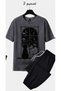 Unisex Oversize Shorts Set Short Sleeve T-Shirt Comfortable Fit Summer Casual Sports