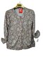 Plus Size Mother Paper Print Combed Cotton Blouse - 2