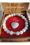 Aquamarine Stone Natural Gemstone Wooden Boxed Necklace and Bracelet Set - 2