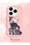 Tecno Spark 20 Pro Compatible Case Camera Protector Pink Silicone Couple Phone Case Girl Pattern - 2