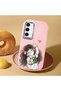 Samsung Galaxy S23 Fe Compatible Case Camera Protector Pink Silicone Couple Phone Case Girl Patterned - 2