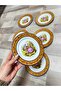 Esterhomedecor 6-Piece Porcelain Cake Plate Set