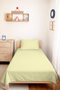 Yellow Minimal Young Room Single Pique Set - Quilted Light Yellow 160X220 cm Bedspread - 4
