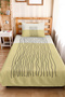 Yellow Geometric Striped Young Room Single Pique Set - Modern Anthracite 160X220 cm Bedspread - 5