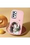 Samsung Galaxy A52S Compatible Case Camera Protector Pink Silicone Couple Phone Case Girl Patterned - 2