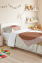 Beige Geometric Boho Teen Room Single Pique Set - Terracotta 160X220 cm Quilted Bedspread - 6
