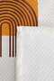 Geometric Boho Teen Room Single Pique Set-Modern Brown 160X220 cm Quilted Bedspread - 7