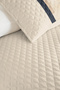 Geometric Cream Young Room Single Pique Set - Bohemian Navy Blue 160X220 cm Quilted Bedspread - 3