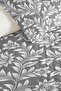 Gray Floral Botanical Pique Set - White Geometric Quilted Seasonal Bedspread 160X220 cm - 3