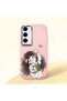 Samsung Galaxy S23 Compatible Case Camera Protector Pink Silicone Couple Phone Case Girl Patterned
