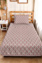 Geometric Tile Young Room Single Pique Set - Retro Beige 160X220 cm Quilted Bedspread - 5
