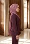 Hijab Non-Slip Triangle Crepe Shawl, Ps-63, Dried Rose - 4