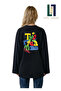 Summer Vibe Themed Wide Sleeve Oversize Long Sleeve White Tshirt 100% Cotton Summer T-Shirt
