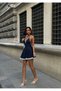 Women's Lace Detailed Denim Dress - 4
