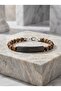 Cobra Eye Natural Stone Plate Steel Chain Men's Premium Bracelet 01869 - 2