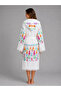 100% Cotton Muslin Bathrobe with Colorful Tassels – Breathable, Ultra-Light, Quick-Drying Summer Bathrobe - 5