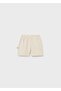 Newborn Baby Combed Cotton Shorts Set Beige - 3