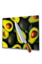 2-Piece Avocado Glass Cutting Board and Presentation Plate 25X35 4mm - 2