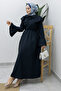 Baby Collared Buttoned Dress Tsd260250 Navy Blue - 5