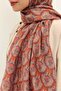 Tencel Monare Shawl Bud Orange - 4