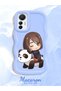 Mi 12 Lite Compatible Case Camera Protective Blue Silicone Couple Phone Case Panda Pattern - 2