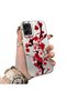 Samsung Galaxy A06 Compatible Silicone Edge Hard Back Case Couple Phone Case with Floral Pattern