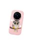 Vivo X200 Pro Compatible Case Camera Protective Pink Silicone Couple Phone Case Owl Patterned - 3
