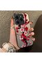 Tecno Spark 20 Pro Compatible Silicone Edge Hard Back Case Couple Phone Case with Floral Pattern - 3